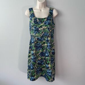 Yoana Baraschi Anthropologie Floral Sheath Dress with Pockets Size 8